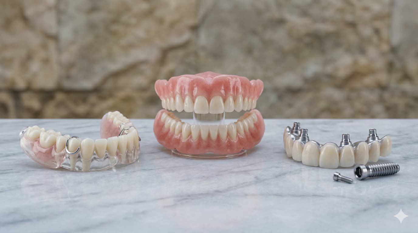 Clasificación y tipos de prótesis dentales